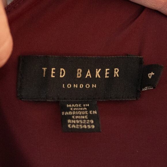 Ted Baker Nimala Stretch One Shoulder Midi Dress - Picture 3 of 5